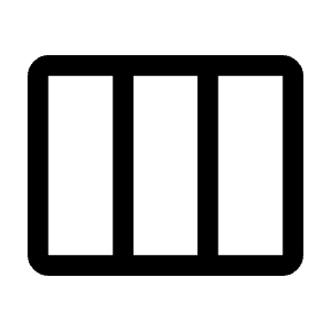 View Week Icon from Outlined Line - Material Symbols Set