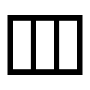 View Week Icon from Sharp Line - Material Symbols Set