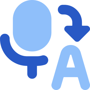 Voice Typing Word Convert Icon from Core Flat Set