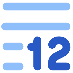 Word Count Icon from Core Flat Set