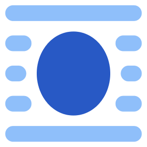 Word Wrap Around Object Icon from Core Flat Set