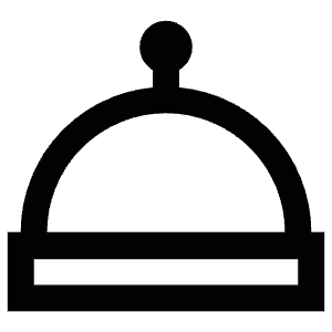 Cloche Food Cover Icon from Atlas Line Set