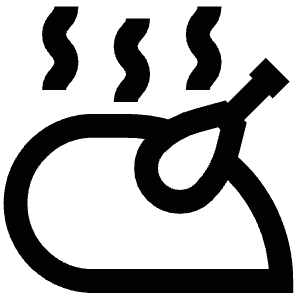 Turkey Dinner Icon from Atlas Line Set