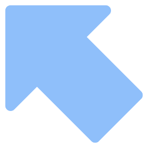 Thick Arrow Diagonal Upper Left Large Icon from Core Flat Set