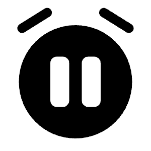 Alarm Pause Icon from Solar Bold Set