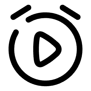 Alarm Play Icon from Solar Broken Set