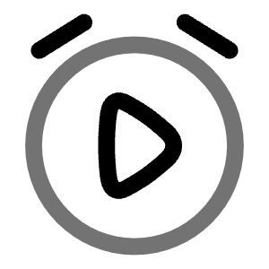 Alarm Play Icon from Solar Line Duotone Set