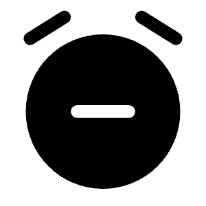 Alarm Remove Icon from Solar Bold Set