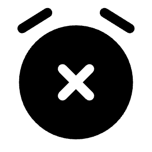 Alarm Turn Off Icon from Solar Bold Set