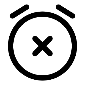 Alarm Turn Off Icon from Solar Linear Set