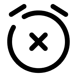 Alarm Turn Off Icon from Solar Broken Set