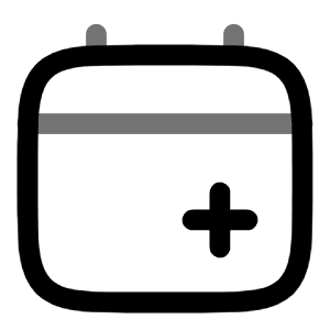 Calendar Add Icon from Solar Line Duotone Set