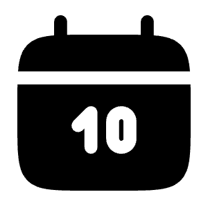 Calendar Date Icon from Solar Bold Set