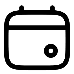 Calendar Mark Icon from Solar Linear Set