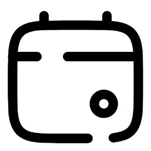 Calendar Mark Icon from Solar Broken Set