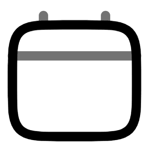 Calendar Minimalistic Icon from Solar Line Duotone Set