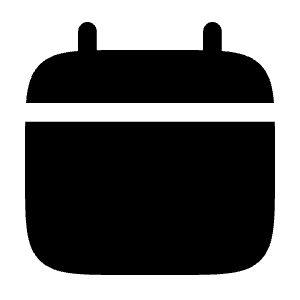 Calendar Minimalistic Icon from Solar Bold Set