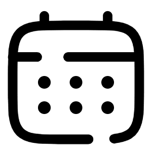 Calendar Icon from Solar Broken Set