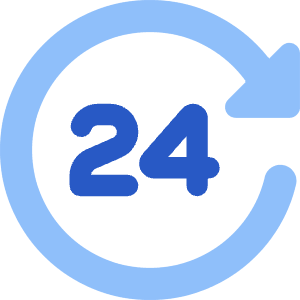 Clock 24 Hours Icon from Core Flat Set