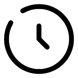 Clock Circle Icon from Solar Broken Set