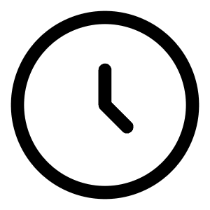Clock Circle Icon from Solar Linear Set