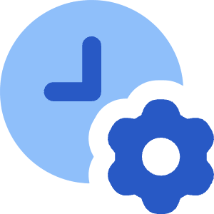 Clock Setting Gear Icon from Core Flat Set