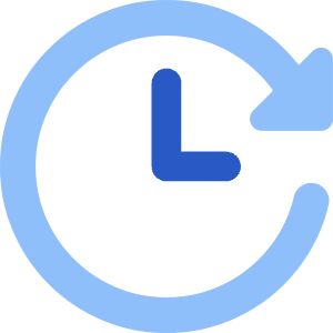 Fastforward Clock Icon from Core Flat Set