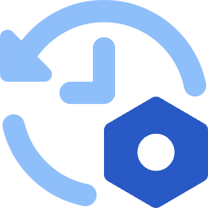 History Arrow Manage Nut Icon from Core Flat Set