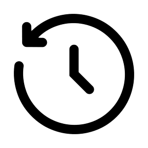 History Icon from Solar Bold Set