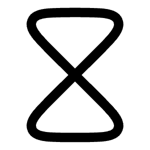 Hourglass Icon from Solar Linear Set