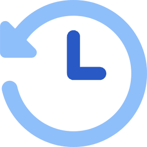 Rewind Clock Icon from Core Flat Set