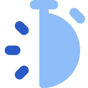 Stopwatch Half Icon from Core Flat Set