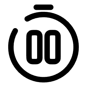 Stopwatch Pause Icon from Solar Broken Set