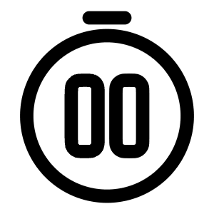 Stopwatch Pause Icon from Solar Linear Set