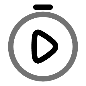 Stopwatch Play Icon from Solar Line Duotone Set