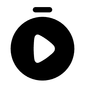 Stopwatch Play Icon from Solar Bold Set