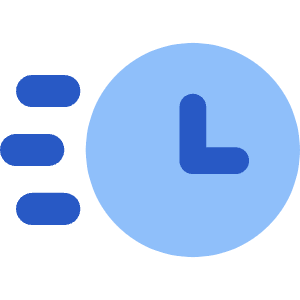 Time Duration Express Fast Icon from Core Flat Set