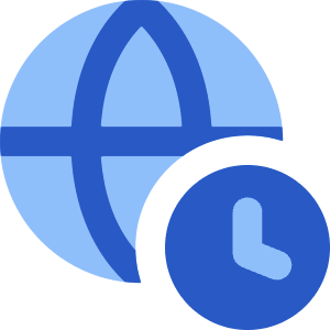 Time Globe Timezone Global Icon from Core Flat Set