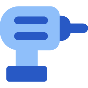 Tools Power Drill Icon from Core Flat Set