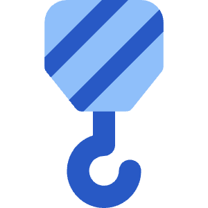 Crane Hook Icon from Core Flat Set