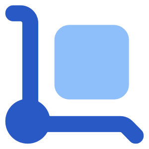 Transfer Cart Icon from Core Flat Set