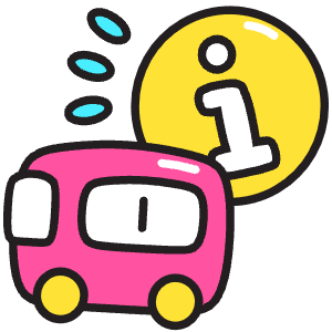 Bus Route Info Icon from Stickies Colors - Free Set