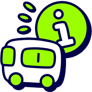 Bus Route Info Icon from Stickies Duo - Free Set