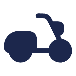Scooter Icon from Solar Bold Set