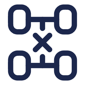 Suspension Cross Icon from Solar Linear Set