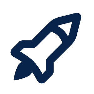 Rocket 2 Line Icon from Mingcute Line Set