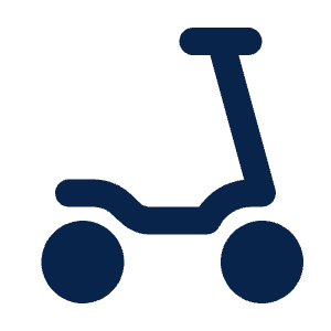 Scooter Fill Icon from Mingcute Fill Set