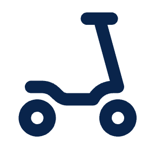 Scooter Line Icon from Mingcute Line Set