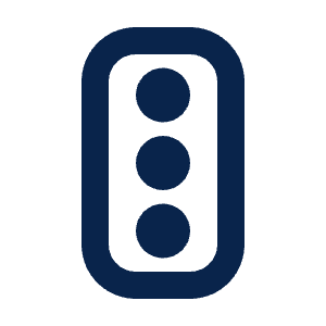 Traffic Lights Line Icon from Mingcute Line Set