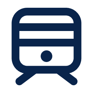 Train 3 Line Icon from Mingcute Line Set